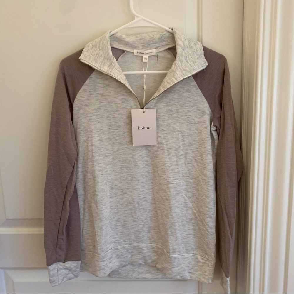(nwt) mauve quarter zip